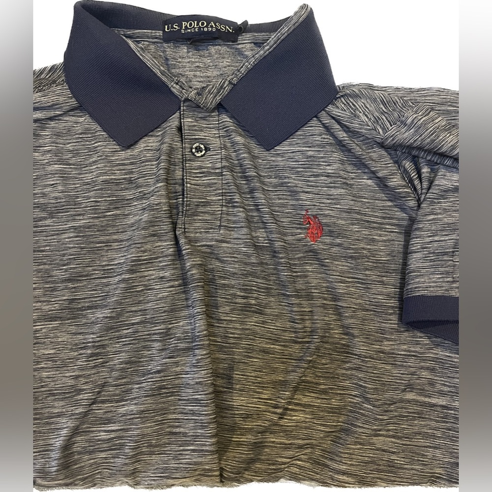 U.S. Polo ASSN. Blue Polo Shirt Golf Mens Size Large